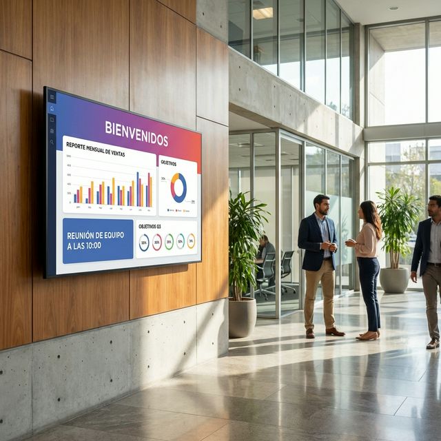 Pantalla en Oficinas